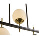 Keiley LED 36 inch White / Matte Black Chandelier Ceiling Light